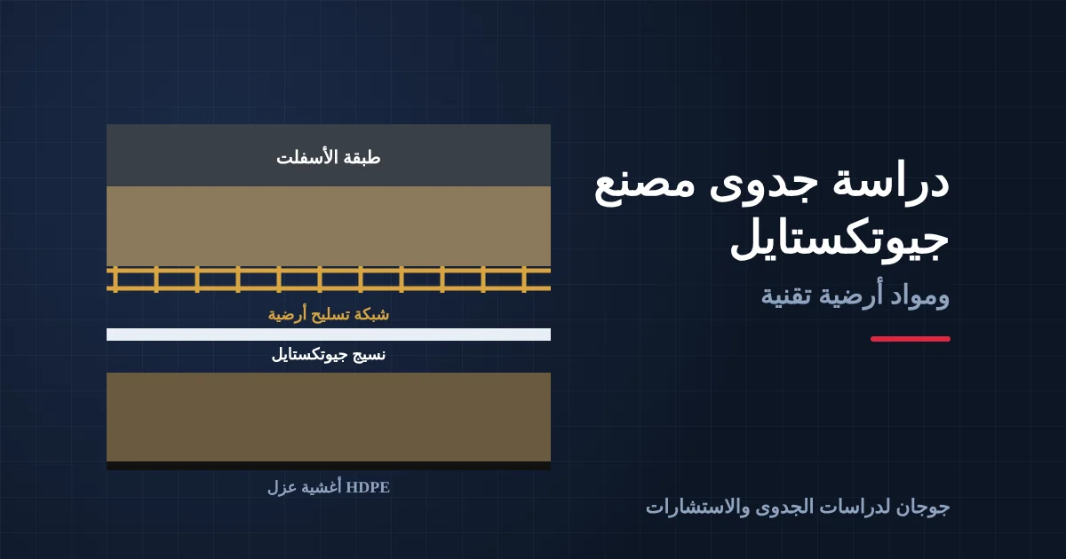 دراسة جدوى مصنع جيوتكستايل ومواد أرضية تقنية في السعودية